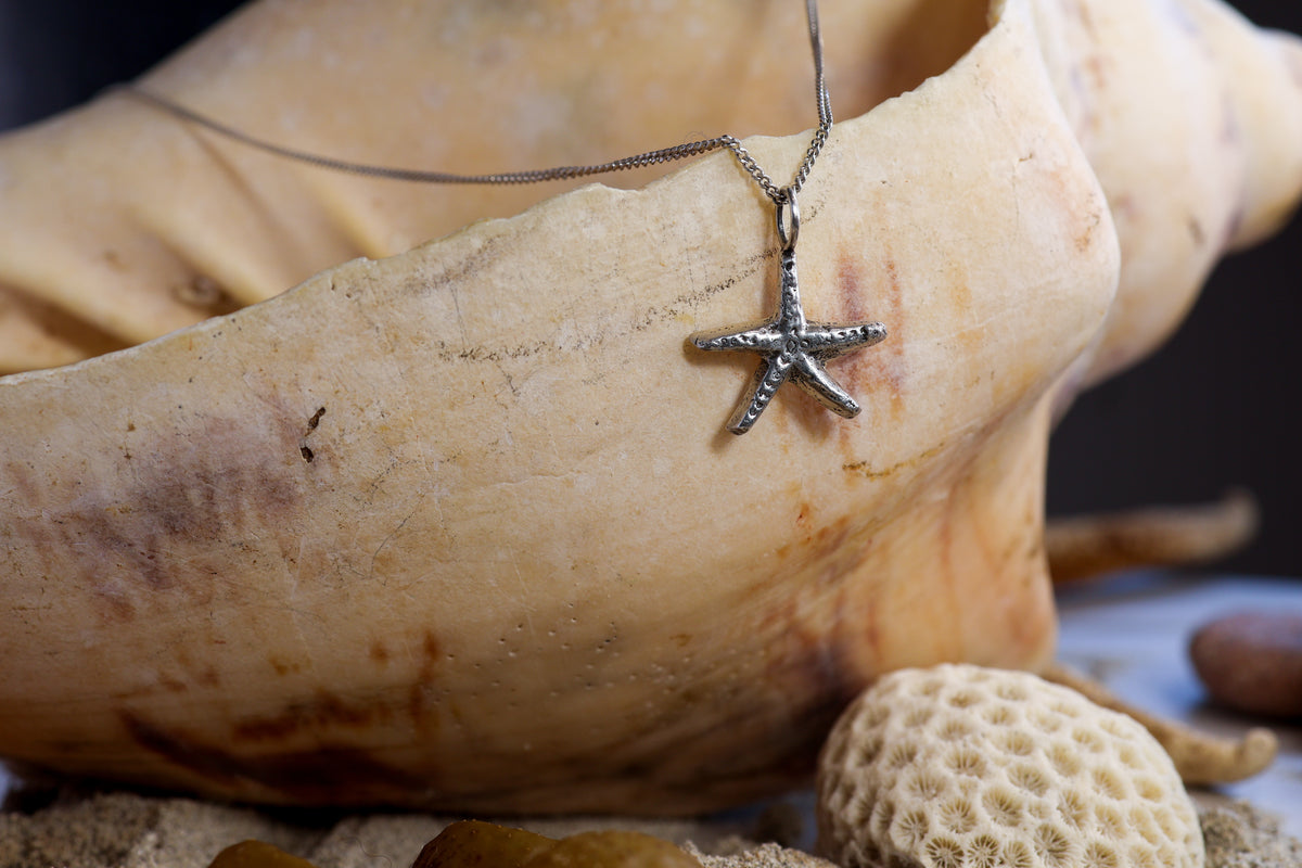 Sterling Silver 925 Necklace - Starfish