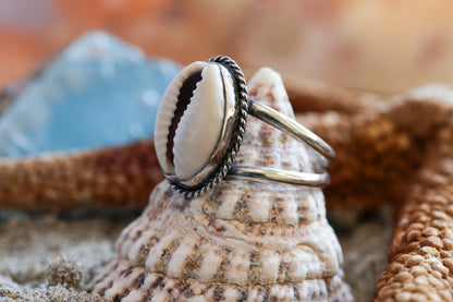 Sterling Silver 925 Chunky Ring - Ocean Dreamer - R+ / 8.25