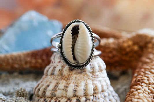 Sterling Silver 925 Chunky Ring - Ocean Dreamer - R+ / 8.25