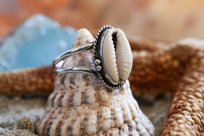 Sterling Silver 925 Chunky Ring - Ocean Dreamer - R+ / 8.25