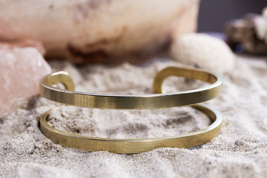 Brass Hammered Bangle