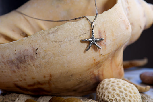 Sterling Silver 925 Necklace - Starfish