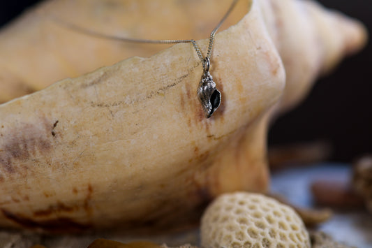 Sterling Silver 925 Necklace - Cone Shell
