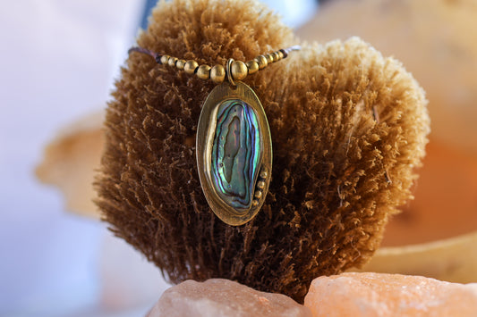 Adjustable Necklace - Pāua shell
