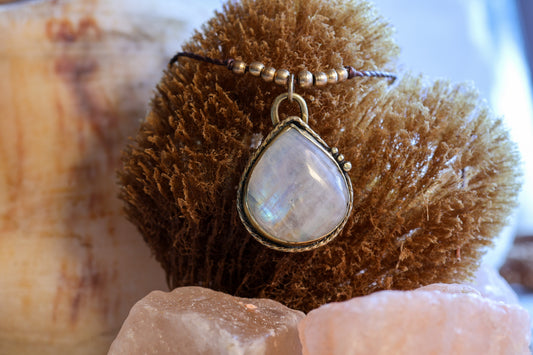 Adjustable Necklace - Moonstone