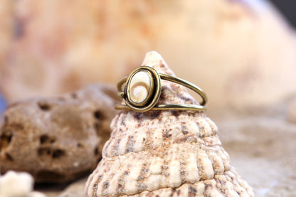 Brass Ring – Bohemian Soul -Shiva Shell - Double Band - O+ / 7.75