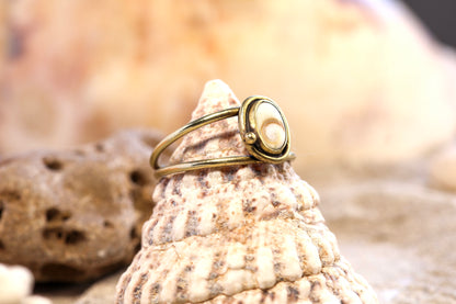 Brass Ring – Bohemian Soul -Shiva Shell - Double Band - O+ / 7.75