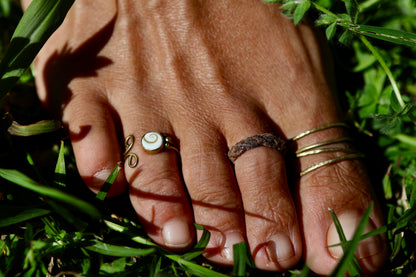 Statement Toe / Knuckle Ring - Shiva Shell