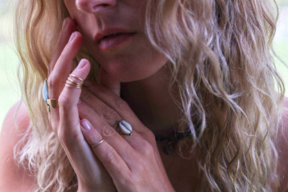 Simple Toe / Knuckle Ring - Band Hammered